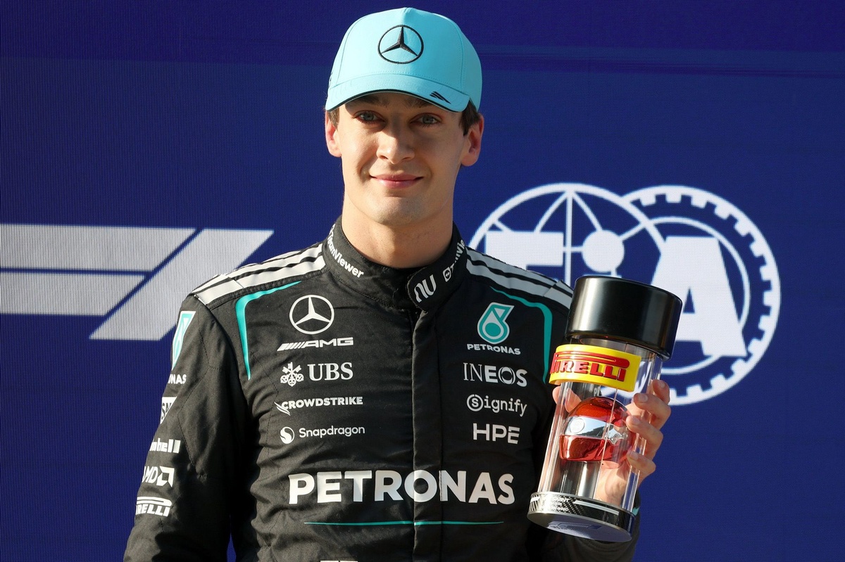 Russell, emocionado con su Mercedes: "Se notaba que iba muy rápido"