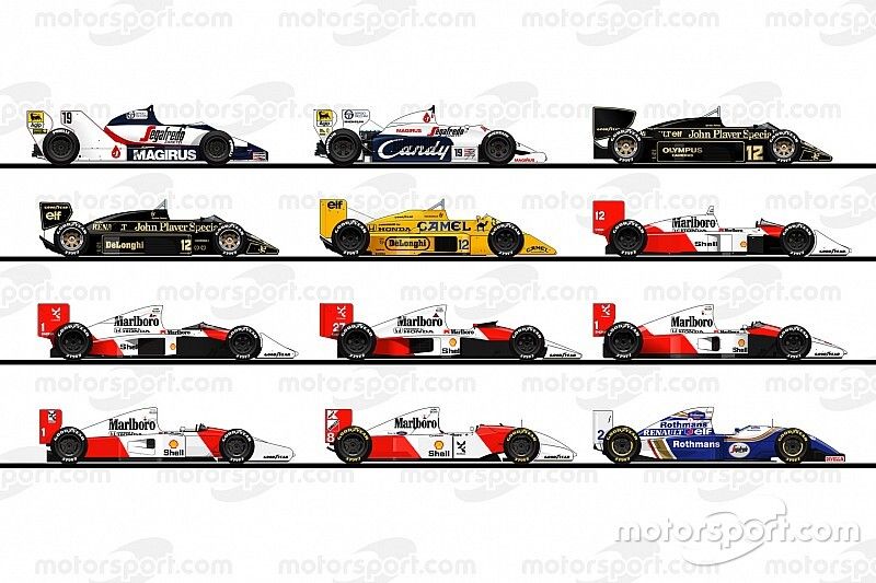 Los autos F1 de Ayrton Senna