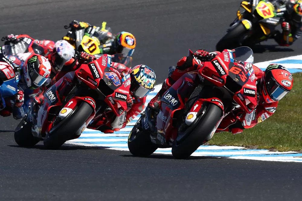 Francesco Bagnaia, Ducati Team, et Jack Miller, Ducati Team