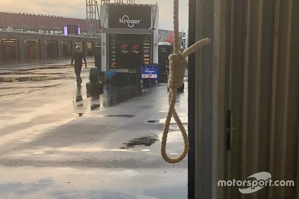The noose found in the No. 43 garage