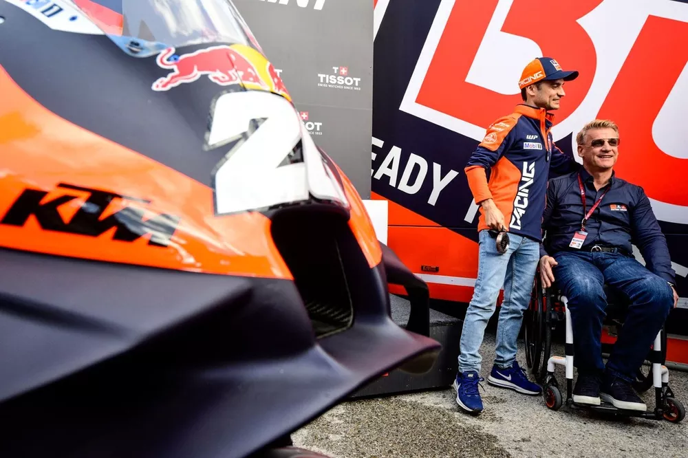 Dani Pedrosa, Pit Beirer, KTM Motorsports Director