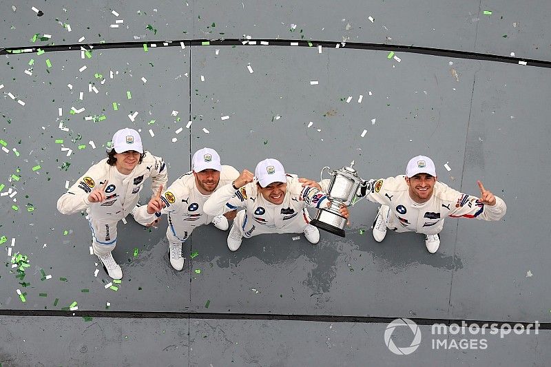 GTLM Race Winners, #25 BMW Team RLL BMW M8 GTE, GTLM: Augusto Farfus, Connor De Phillippi, Philipp Eng, Colton Herta