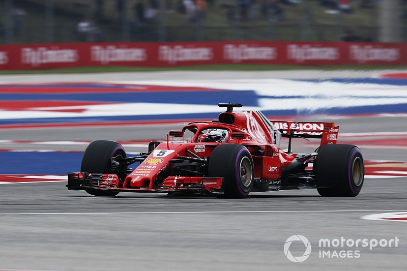 US GP: Vettel leads Ferrari 1-2 in final practice
