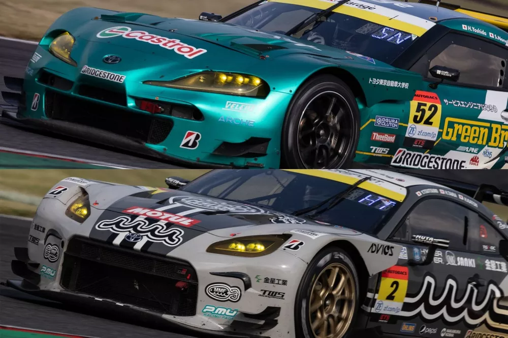 #52 Green Brave GR Supra GT, #2 muta Racing GR86 GT