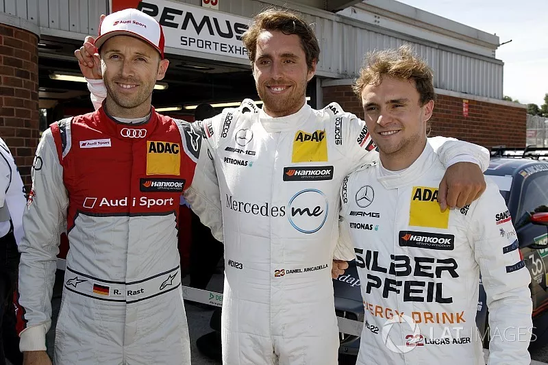 Top 3 after Q1: Pole position for Daniel Juncadella, Mercedes-AMG Team HWA, Ren&eacute; Rast, Audi Sport Team Rosberg, Lucas Auer, Mercedes-AMG Team HWA