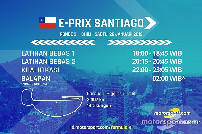 Jadwal Formula E E-Prix Santiago