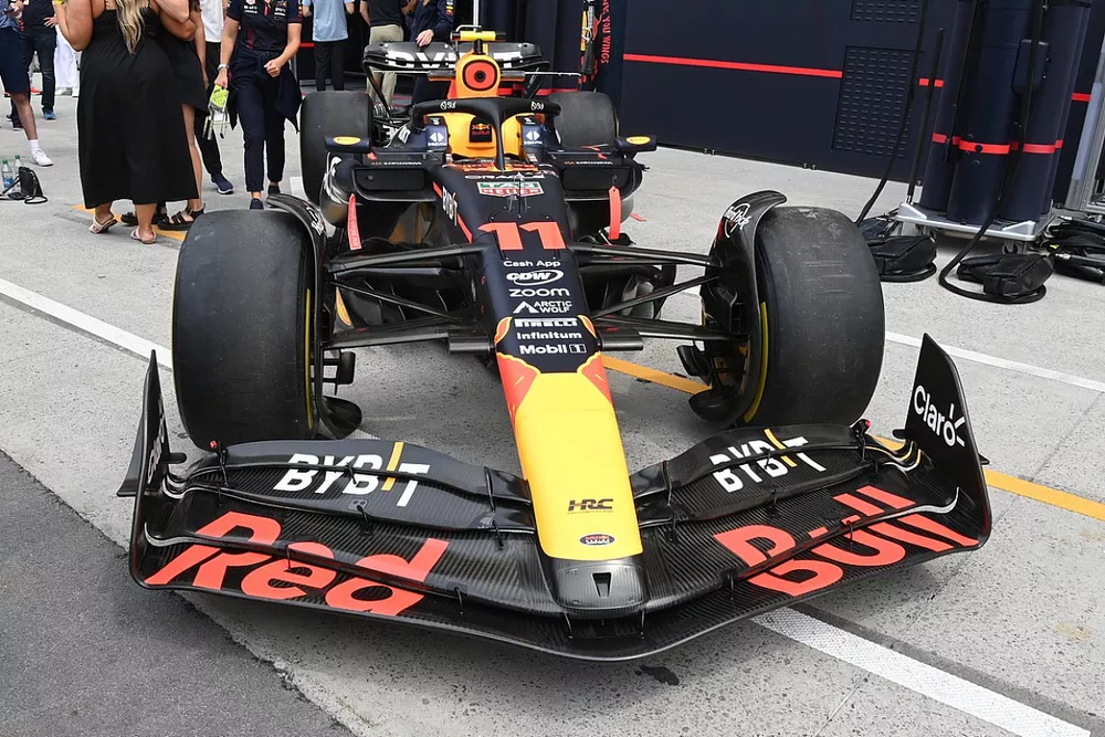 Red Bull Racing RB19 nose and front wing detail