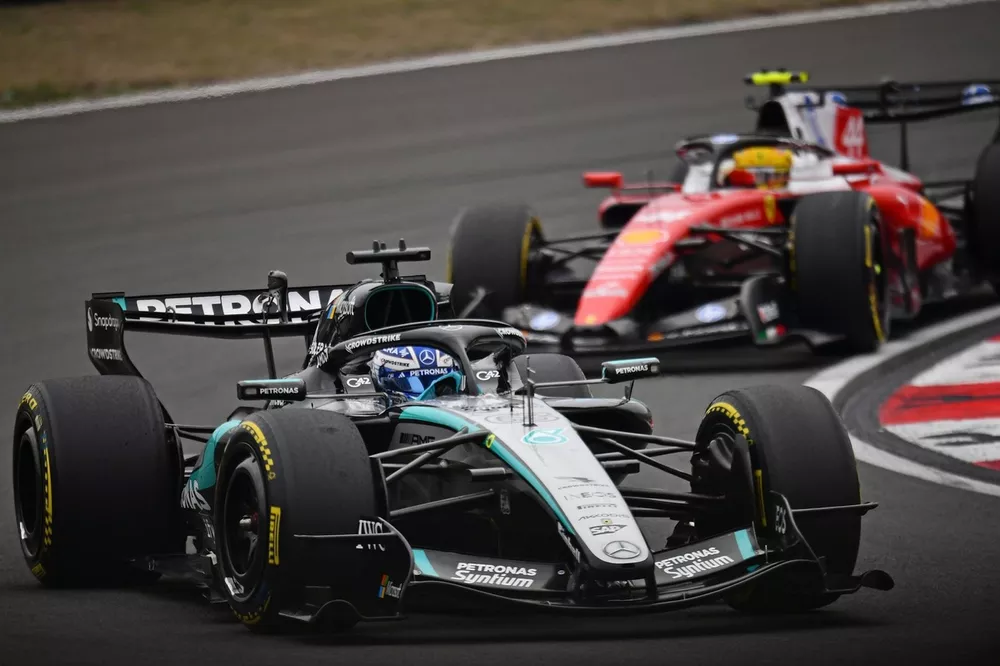 Lewis Hamilton, Ferrari, George Russell, Mercedes