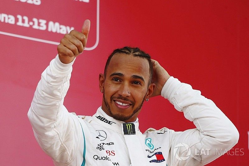 Race winner Lewis Hamilton, Mercedes AMG F1