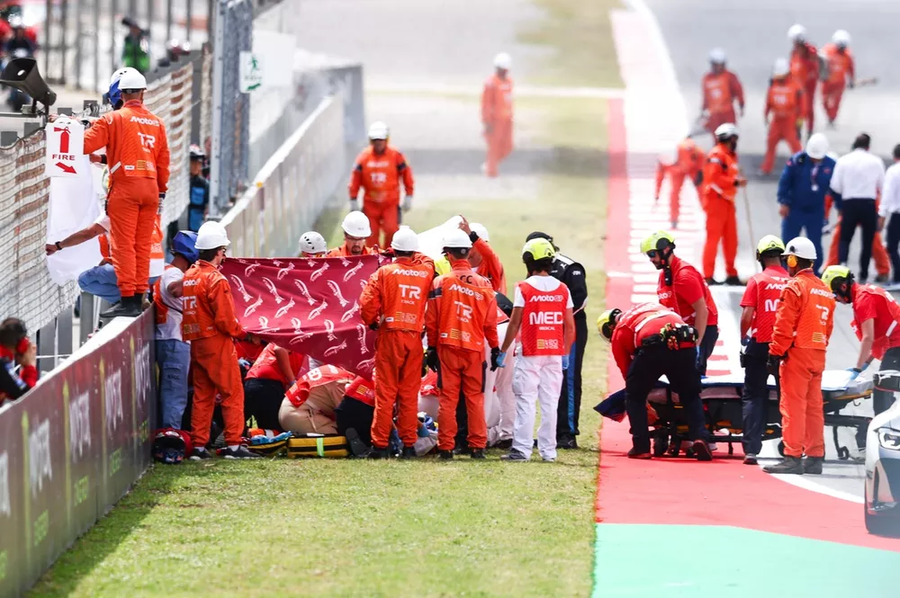 Alex Marquez, Gresini Racing Crash