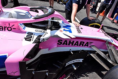 Force India: è apparsa una nuova pinnetta sulla VJM11 di Ocon
