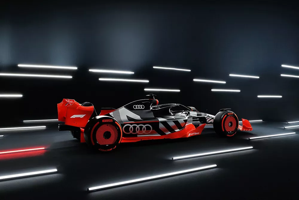 Showcar with Audi F1 launch livery