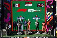 Leclerc gana el GP de Australia 2022 con Sergio Pérez en el podio 