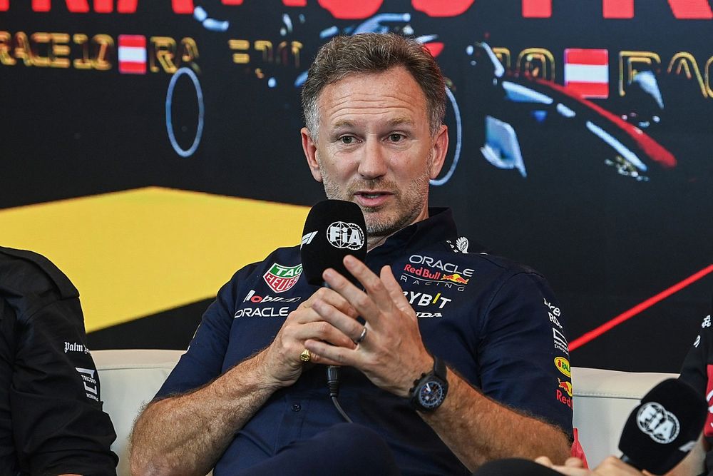 Christian Horner, Team Principal, Red Bull Racing, in the Team Prinicpals Press Conference