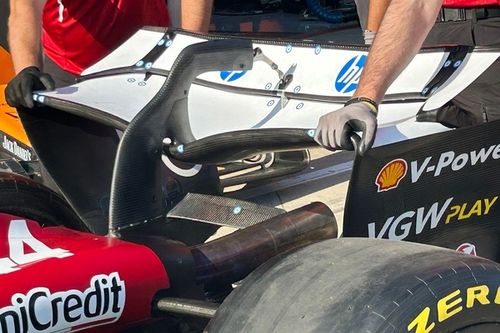 Ferrari: más alerón trasero y modificaciones en el conducto de frenos en Imola