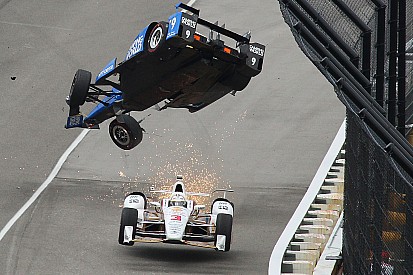 Frame by frame: Scott Dixon's insane crash at the Indy 500