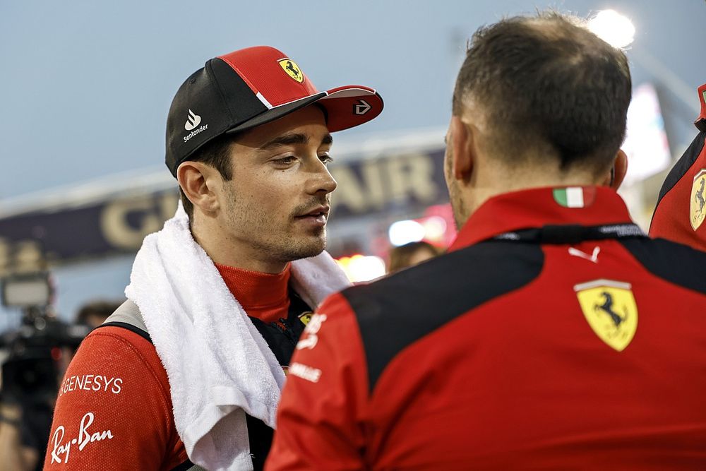 Charles Leclerc, Scuderia Ferrari, on the grid