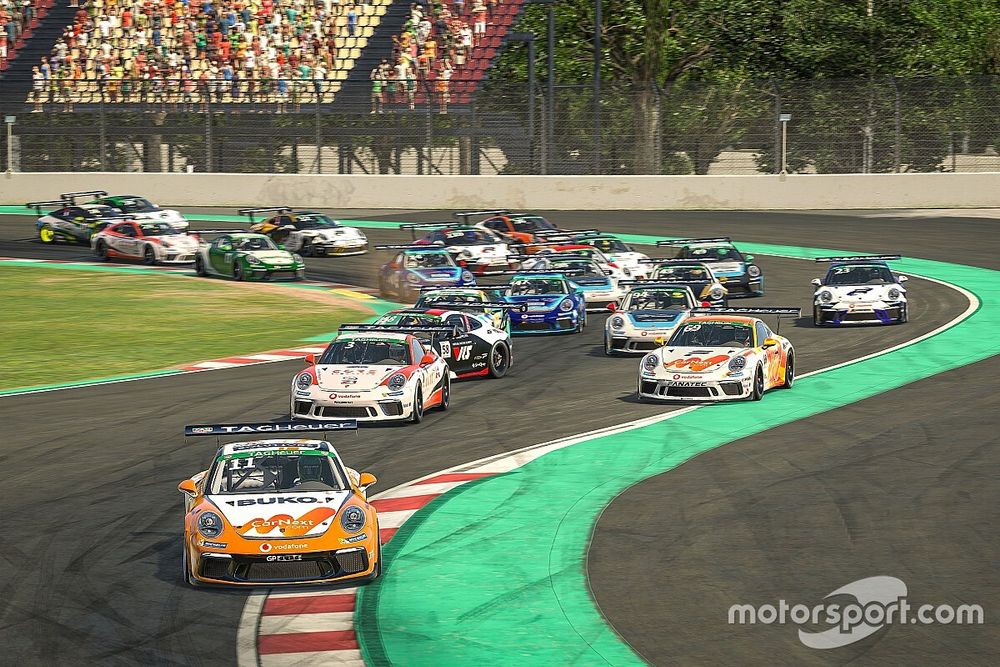 Salida de la Porsche TAG Esports Supercup 2020 en el Circuit de Barcelona-Catalunya
