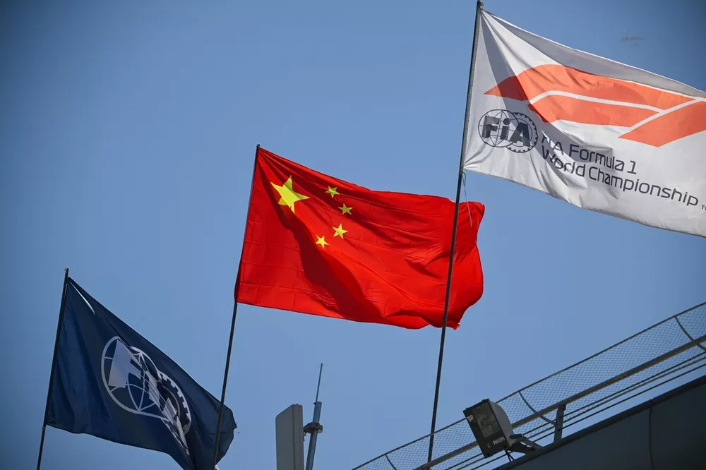 De vlag van China
