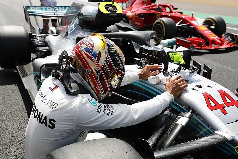 El poleman: Lewis Hamilton, Mercedes-AMG F1 