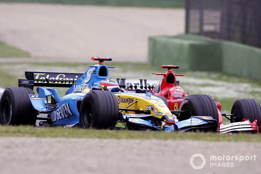F1 06年アロンソ、バトンV.シューマッハー兄弟、ライコネン、マッサ、23台 世代交代の瞬間、ミハエル・シューマッハーとフェルナンド・アロンソ
