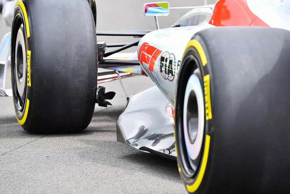 Detalle del Sidepod del coche de F&oacute;rmula 1 2022 
