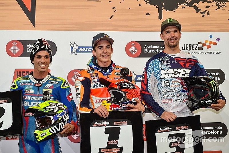 Podio: Ganador Marc Marquez; segundo Toni Elias; tercero Brad Baker