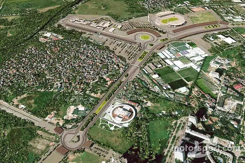 Hanoi F1 circuit layout rendering