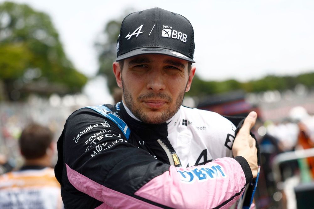Esteban Ocon, Alpine F1 Team, on the grid 