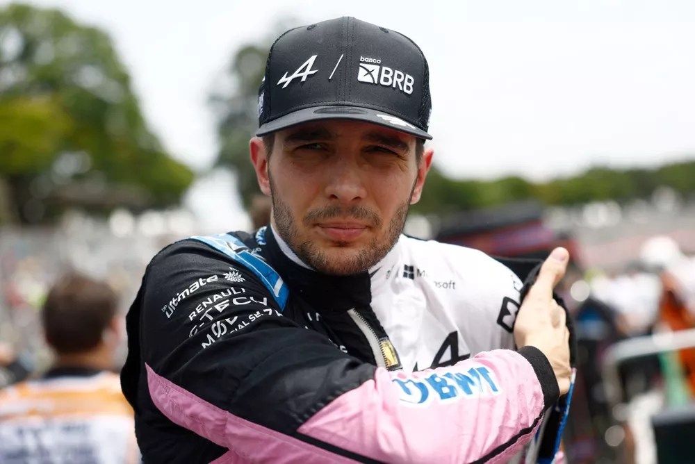 Esteban Ocon, Alpine F1 Team, en la parrilla