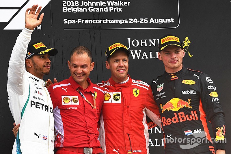 GP Belgia: Kecelakaan besar warnai kemenangan Vettel atas Hamilton