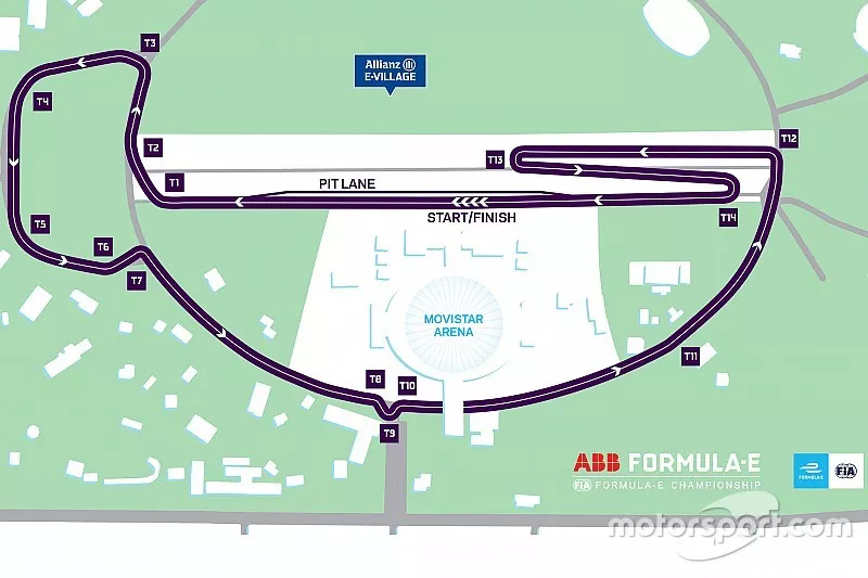 El trazado del ePrix de Santiago