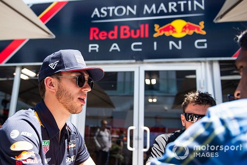 Pierre Gasly, Red Bull Racing, parle à la presse