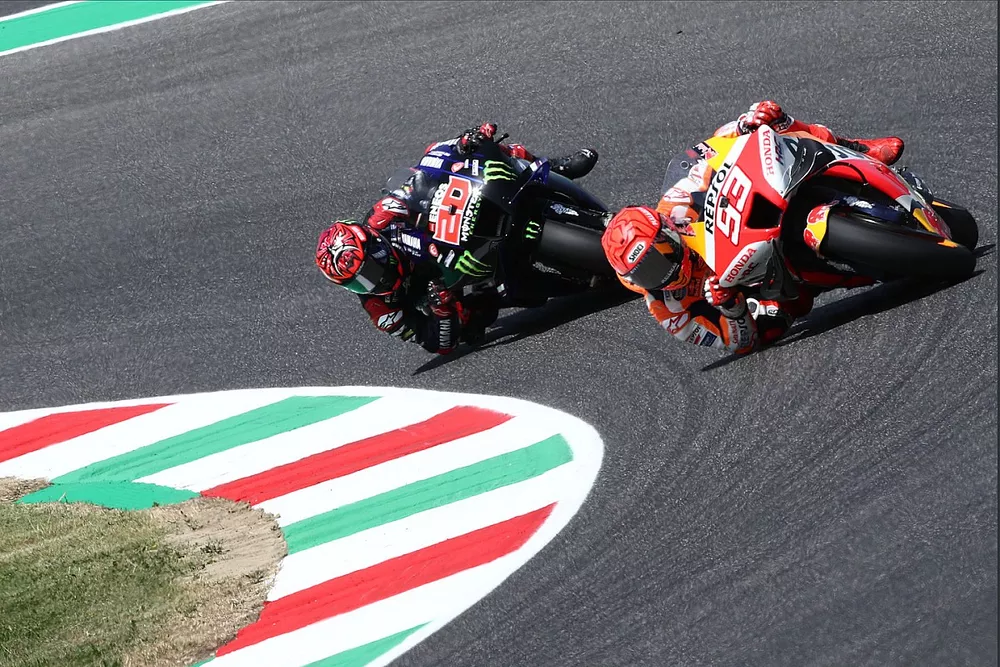 Marc Marquez, Repsol Honda, Team Fabio Quartararo, Yamaha Factory Racing