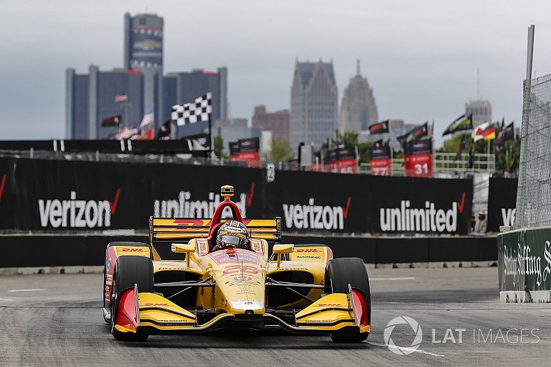IndyCar Detroit Race 2: Drama akhir balapan, Hunter-Reay menang