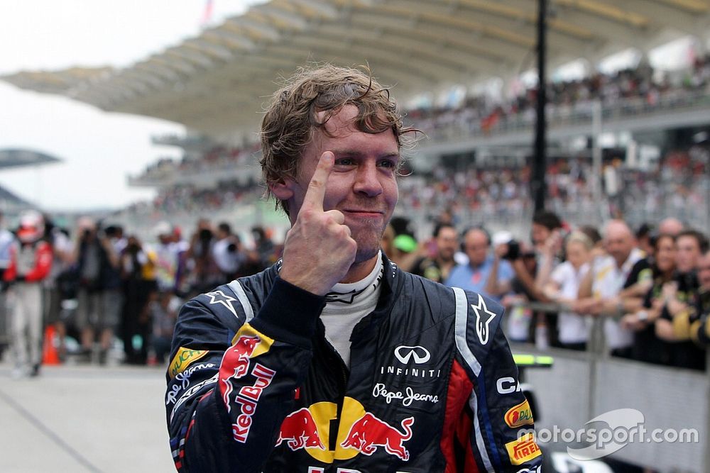 Race winner Sebastian Vettel, Red Bull Racing