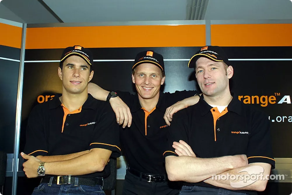 Enrique Bernoldi, Johnny Herbert and Jos Verstappen