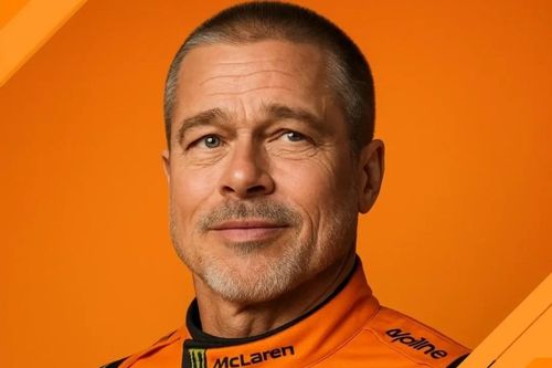 Brad Pitt prueba un Fórmula 1 real proporcionado por McLaren