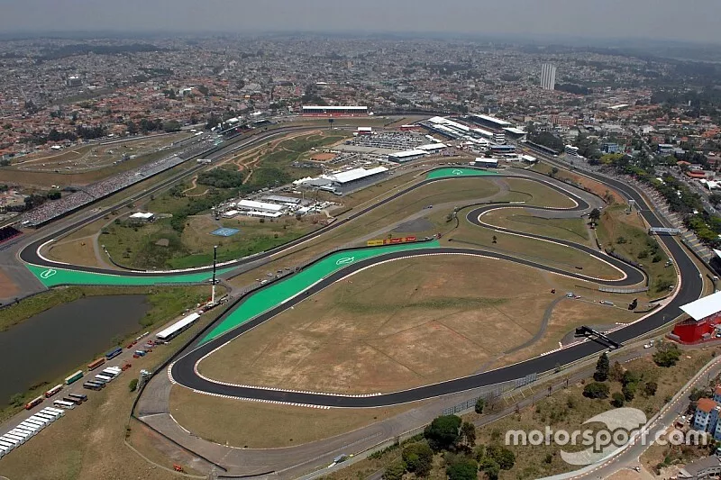 Aerial view of Interlagos