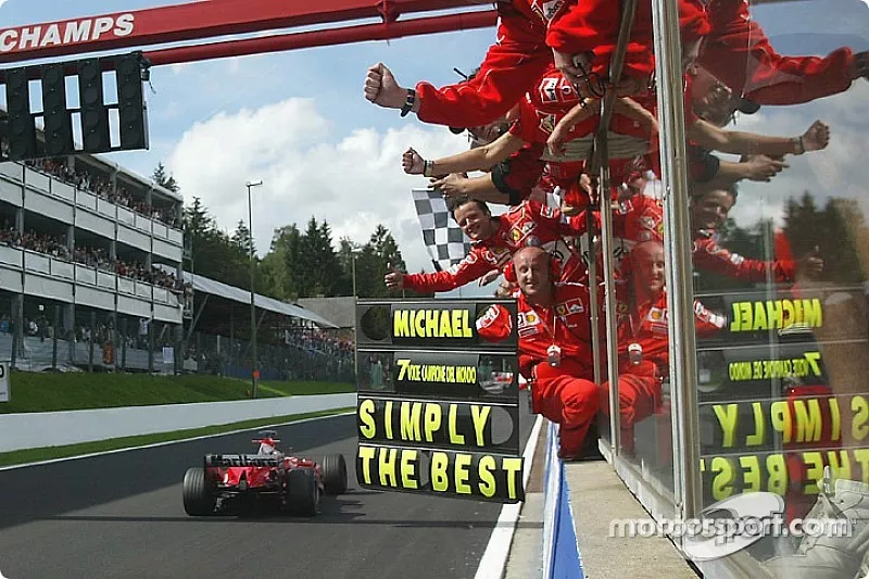 2. finish ve seventh Dünya Şampiyonası for Michael Schumacher