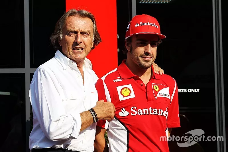 Luca di Montezemolo, Ferrari President with Fernando Alonso, Ferrari