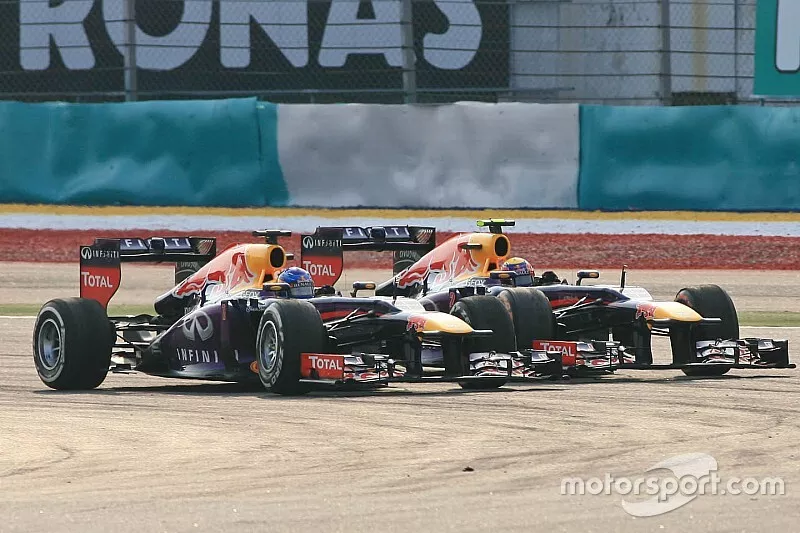 Mark Webber, Red Bull Racing RB9 et Sebastian Vettel, Red Bull Racing RB9