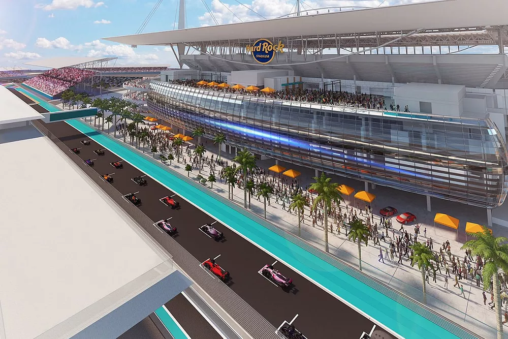 Miami track rendering