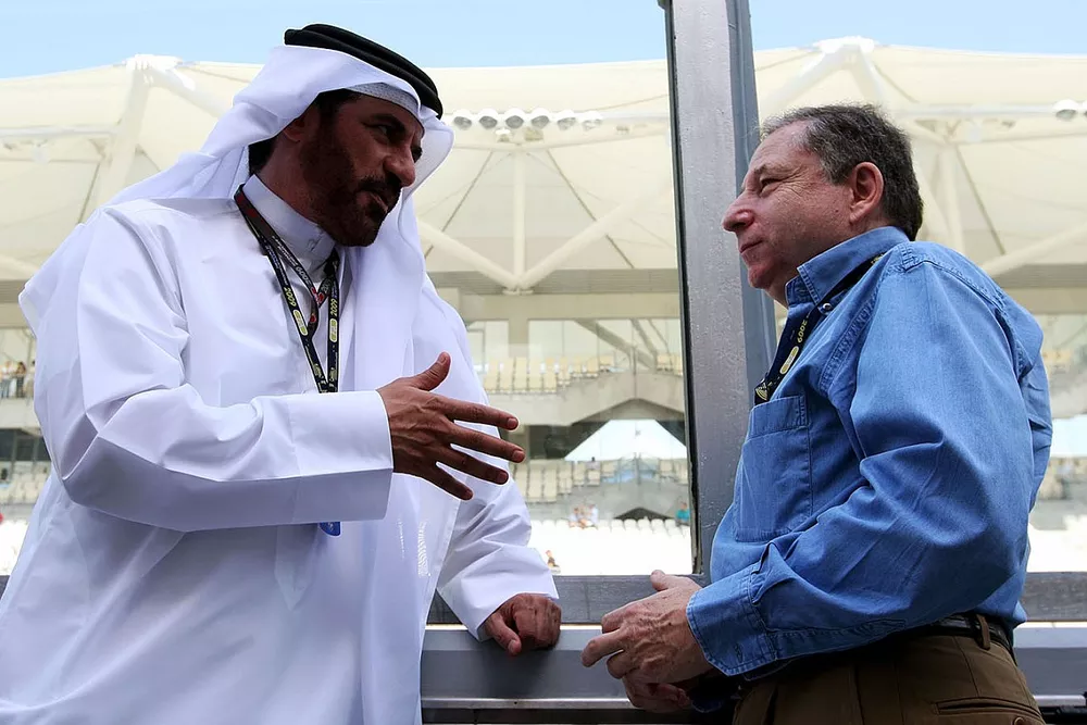 Mohammed Bin Sulayem avec Jean Todt, pr&eacute;sident de la FIA