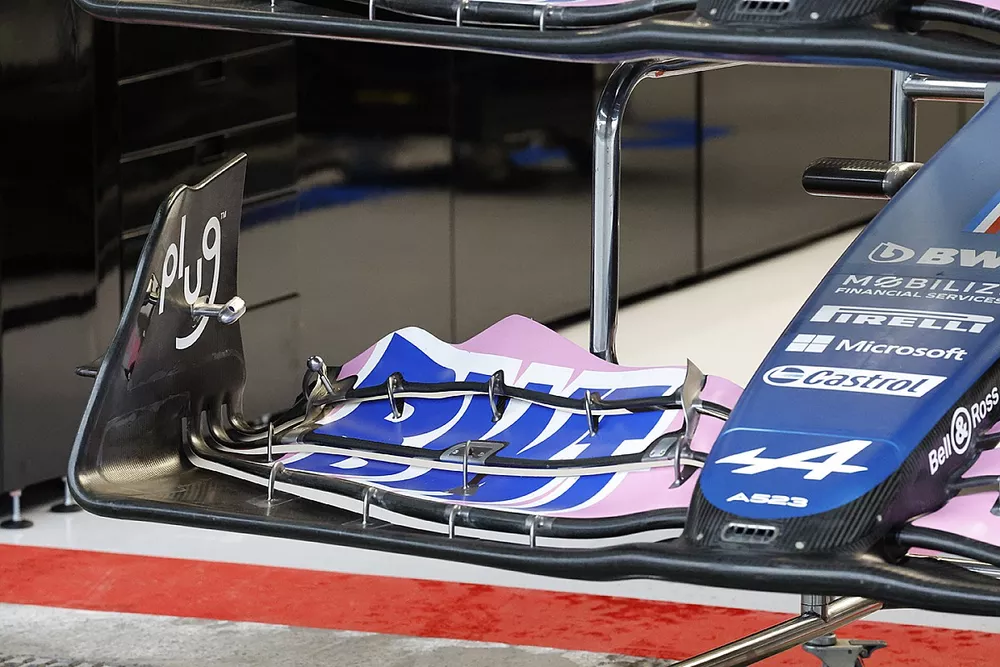 Alpine A523 front wing detail