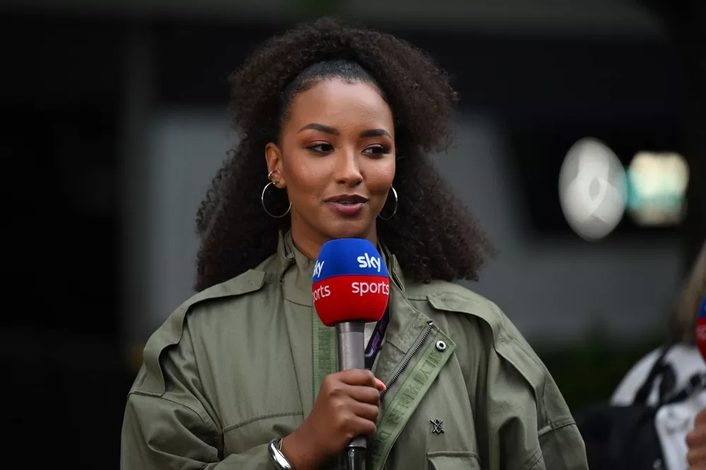Presenter Naomi Schiff, Sky Sports F1