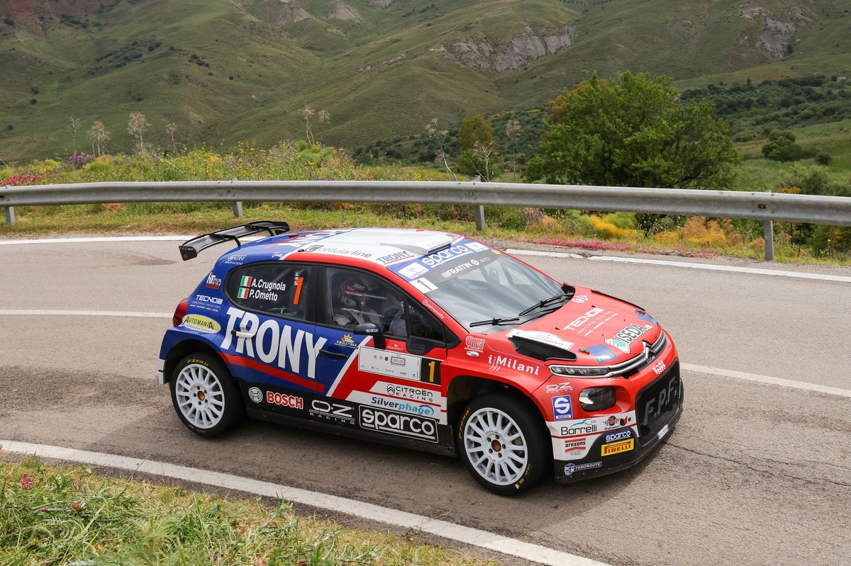 CIAR | Crugnola e Ometto fanno tris e vincono il Rally Targa Florio