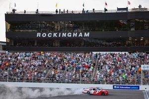 Jesse Love victorious in wild wreckfest at Rockingham