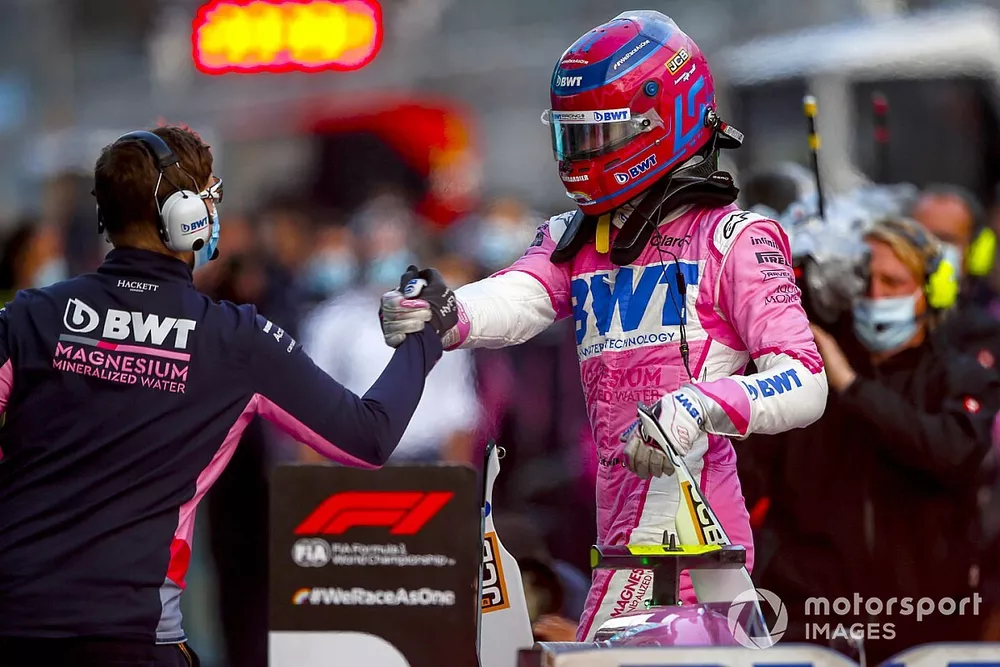 Polesitter Lance Stroll, Racing Point RP20
