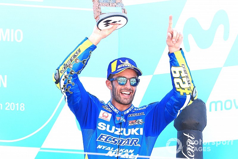 Iannone copia l'assetto di Rins e conquista il terzo podio: